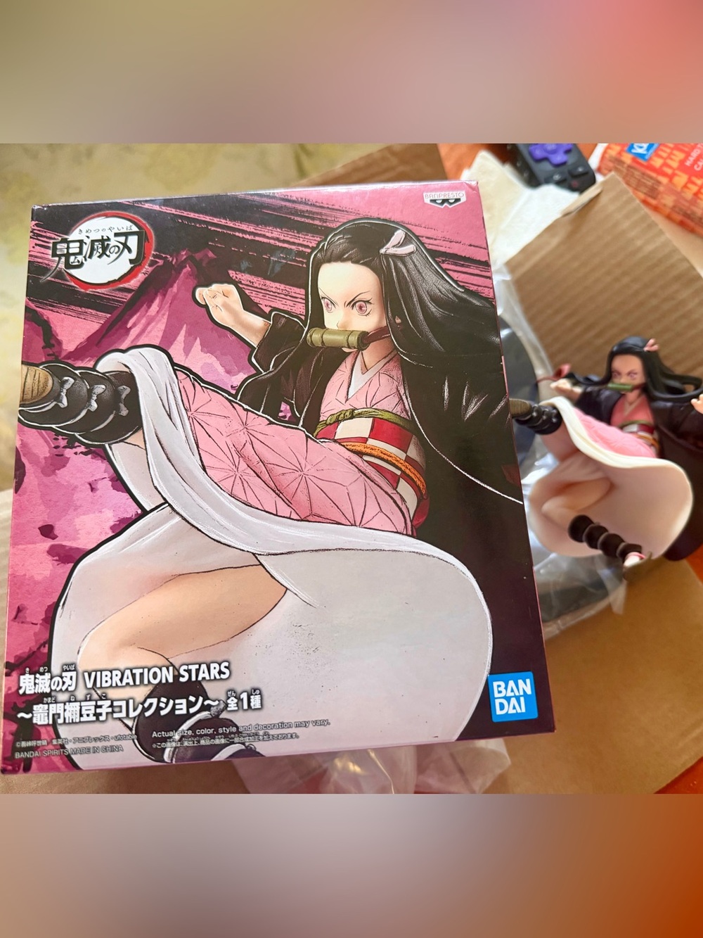 Pink Nezuko Kamado Vibration Stars Figure - Anime Collection Figurine